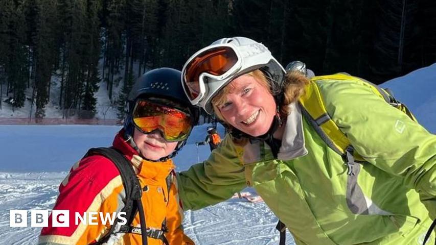 Super Cool Mom and Son Who Ski on Top of the World