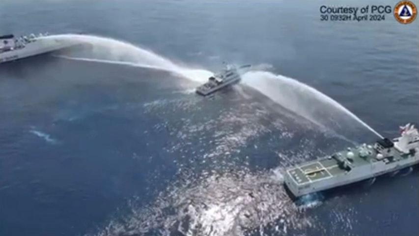 Boat Battle in the Ocean
