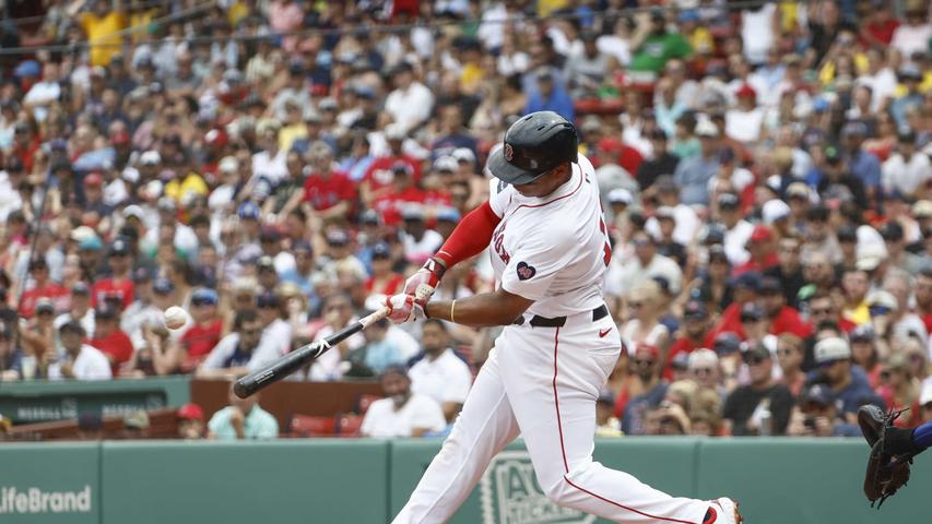 Devers' Home Run Breaks a Seat at Fenway Park