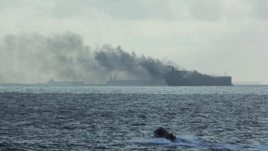 Two Big Boats on Fire!