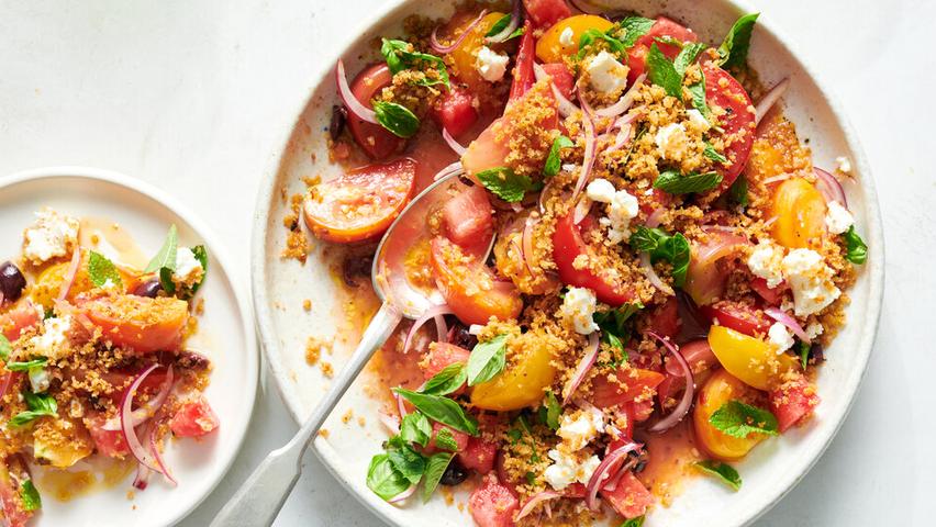 Watermelon and Tomato Salad Fun!