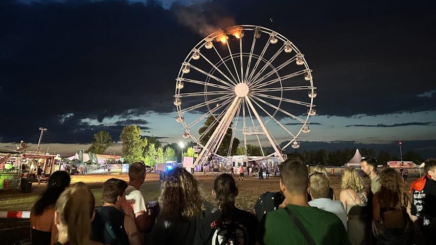 A Big Wheel Caught Fire at a Music Party!