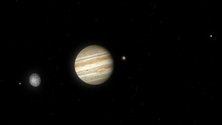 Jupiter's Radiation Map Created Using 'Fireflies'