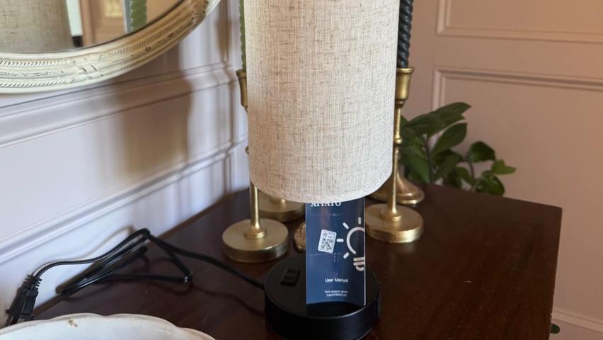 Smart Table Lamp with HomeKit Integration and Charging Ports