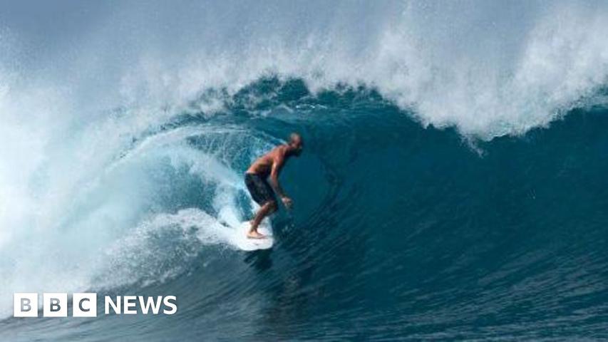 A Surfer and a Swordfish