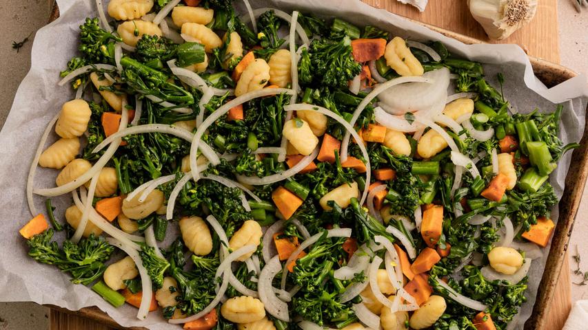 Yummy Gnocchi on a Sheet Pan!