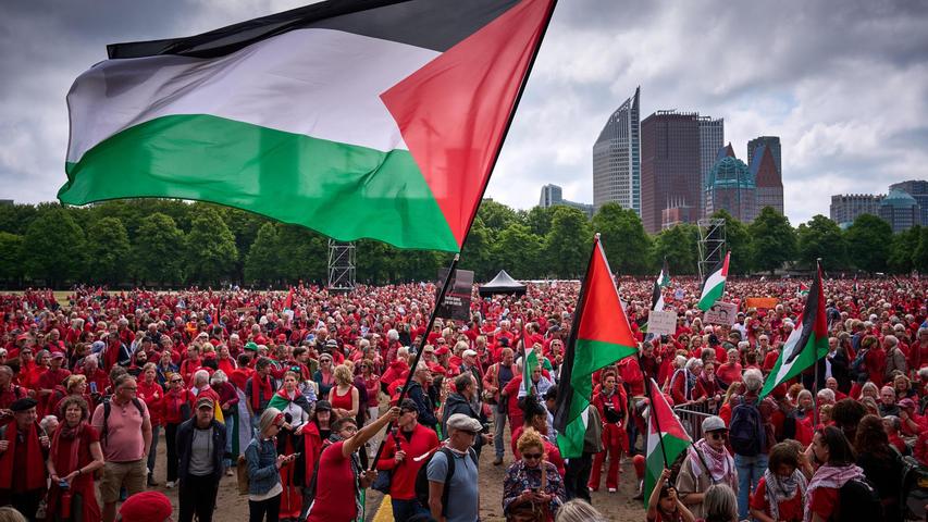 Big March in Holland to Help Gaza!
