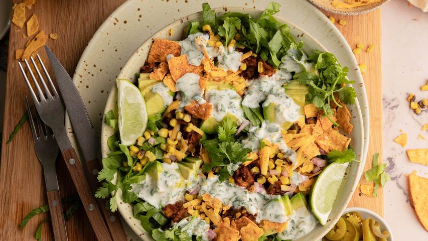 Yummy Tofu Taco Salad for Kids!