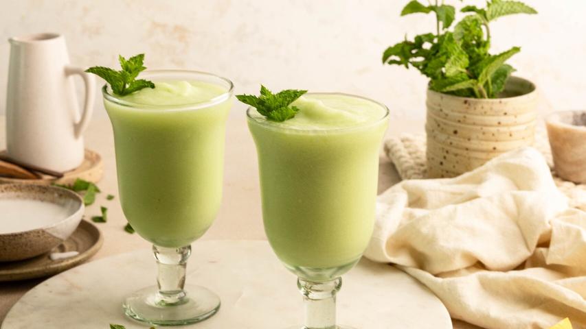 Yummy Honeydew Ice Drink!