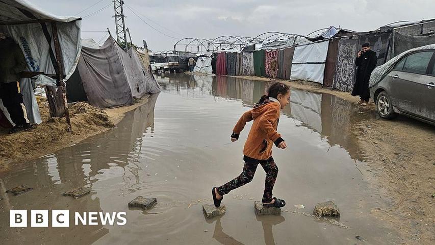 Rain Makes Houses Wet in Gaza