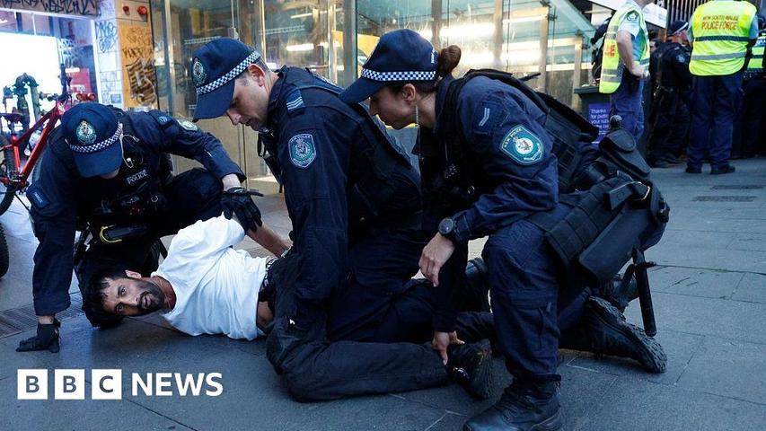 Police and Protesters Meet in Sydney