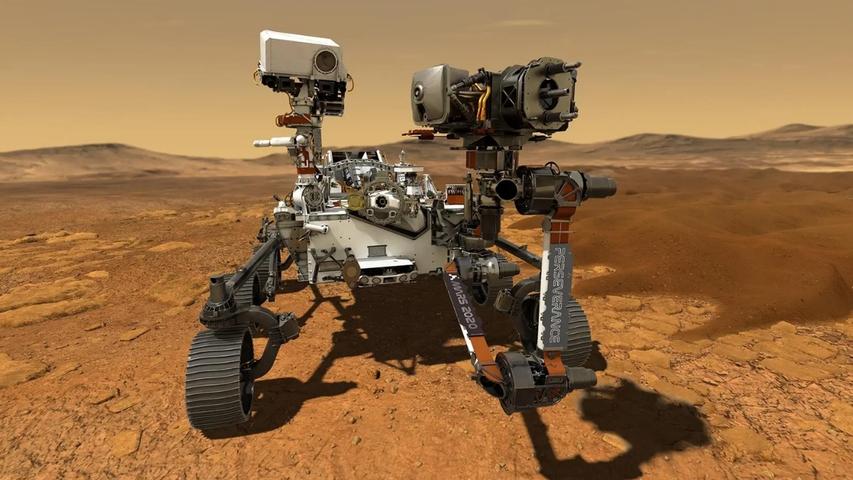 Robot Car Drives by Itself on Mars!