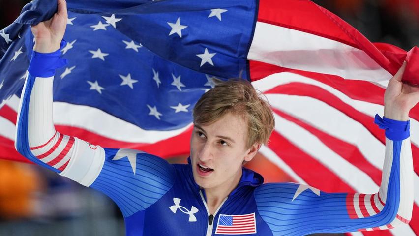 Super Fast Jordan Stolz Wins Two Gold Medals!